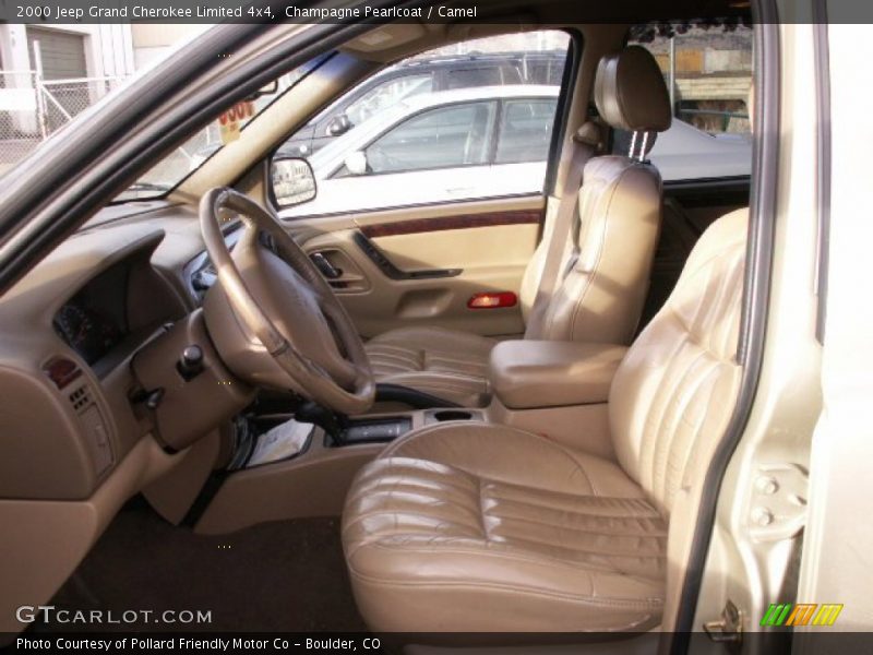 Champagne Pearlcoat / Camel 2000 Jeep Grand Cherokee Limited 4x4