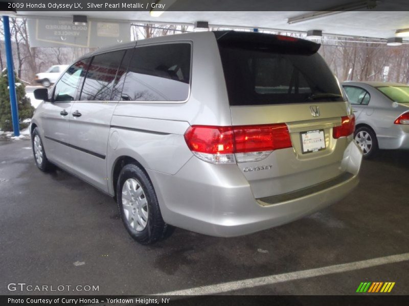 Silver Pearl Metallic / Gray 2009 Honda Odyssey LX