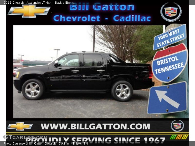 Black / Ebony 2012 Chevrolet Avalanche LT 4x4