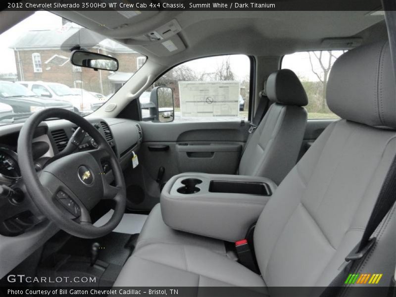 2012 Silverado 3500HD WT Crew Cab 4x4 Chassis Dark Titanium Interior
