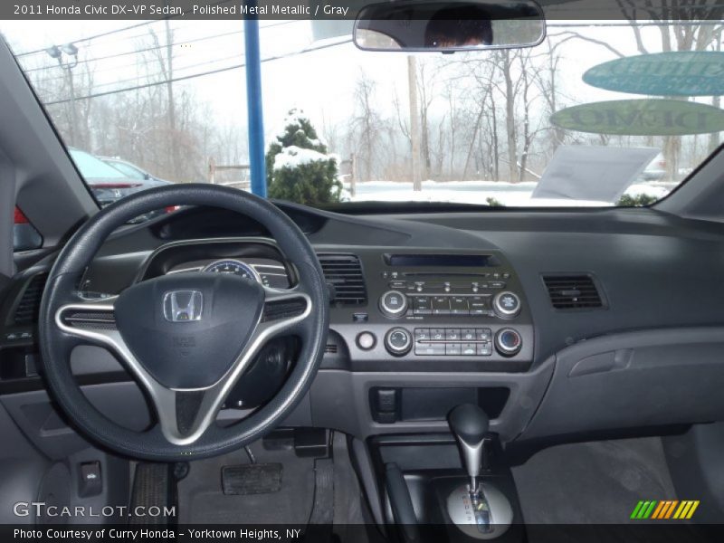 Polished Metal Metallic / Gray 2011 Honda Civic DX-VP Sedan