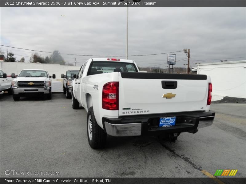 Summit White / Dark Titanium 2012 Chevrolet Silverado 3500HD WT Crew Cab 4x4