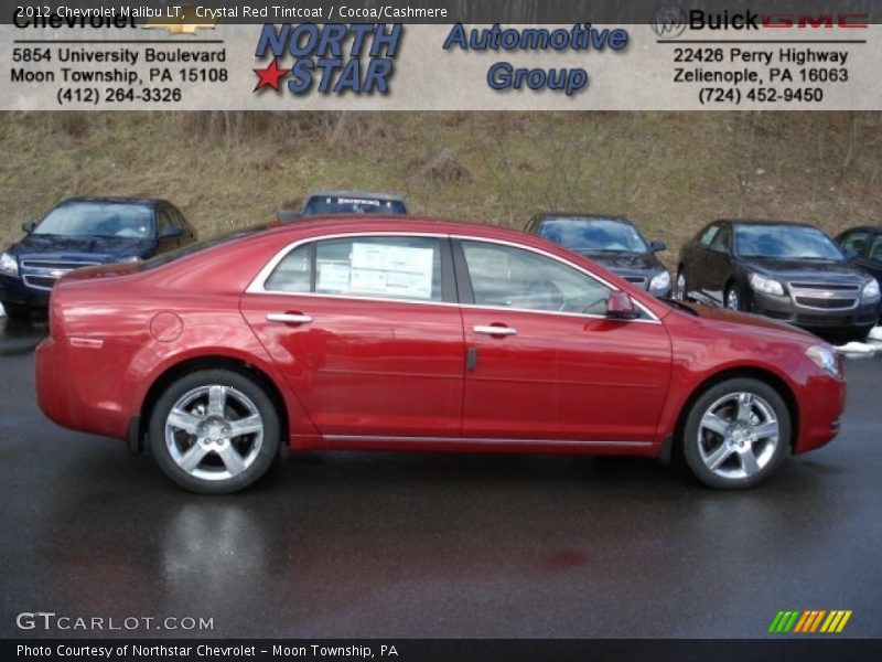 Crystal Red Tintcoat / Cocoa/Cashmere 2012 Chevrolet Malibu LT