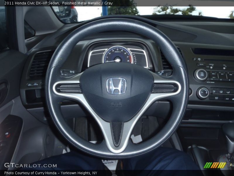 Polished Metal Metallic / Gray 2011 Honda Civic DX-VP Sedan