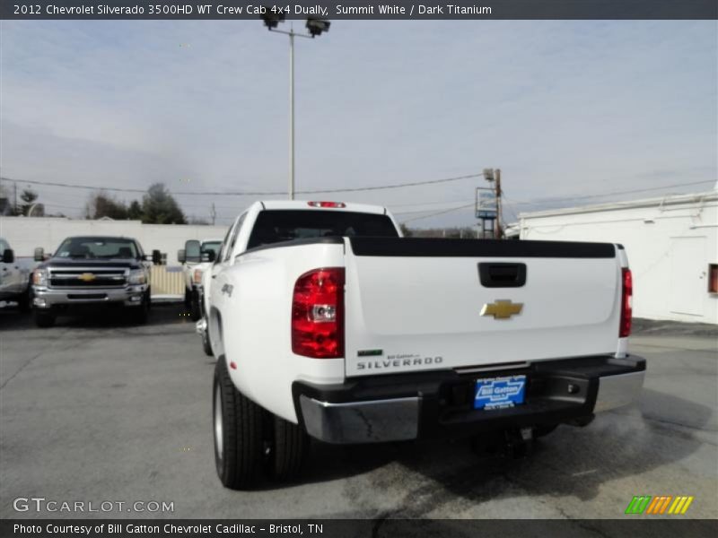 Summit White / Dark Titanium 2012 Chevrolet Silverado 3500HD WT Crew Cab 4x4 Dually