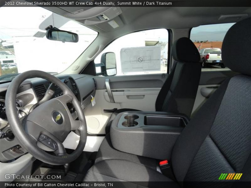 Summit White / Dark Titanium 2012 Chevrolet Silverado 3500HD WT Crew Cab 4x4 Dually