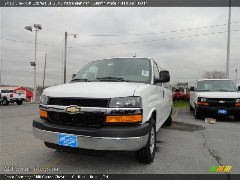 Summit White / Medium Pewter 2012 Chevrolet Express LT 3500 Passenger Van