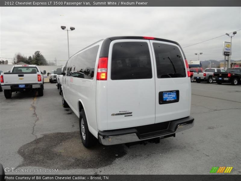 Summit White / Medium Pewter 2012 Chevrolet Express LT 3500 Passenger Van