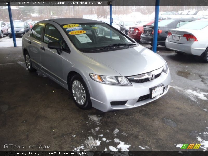 Alabaster Silver Metallic / Gray 2011 Honda Civic DX-VP Sedan