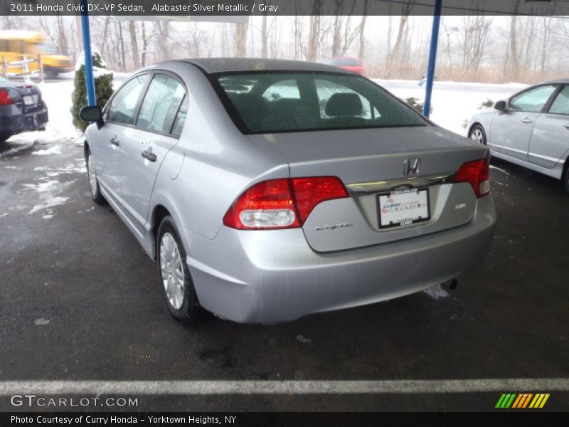 Alabaster Silver Metallic / Gray 2011 Honda Civic DX-VP Sedan