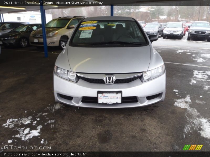 Alabaster Silver Metallic / Gray 2011 Honda Civic DX-VP Sedan