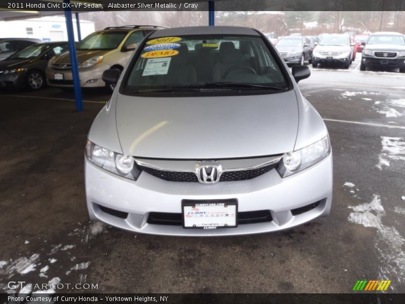 Alabaster Silver Metallic / Gray 2011 Honda Civic DX-VP Sedan
