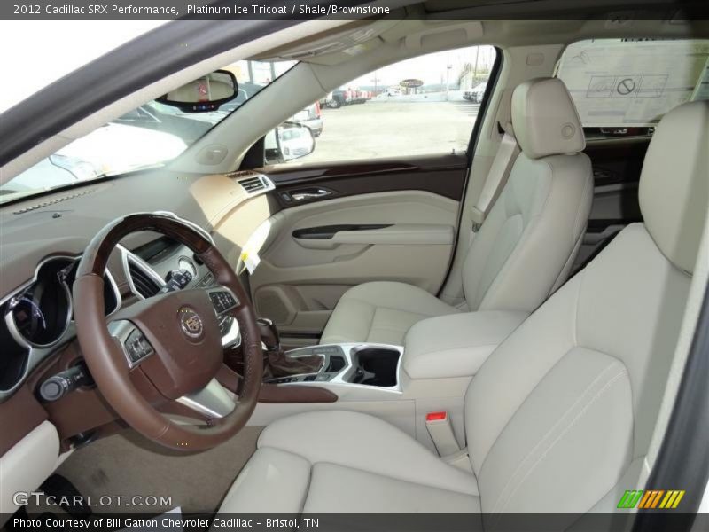Platinum Ice Tricoat / Shale/Brownstone 2012 Cadillac SRX Performance