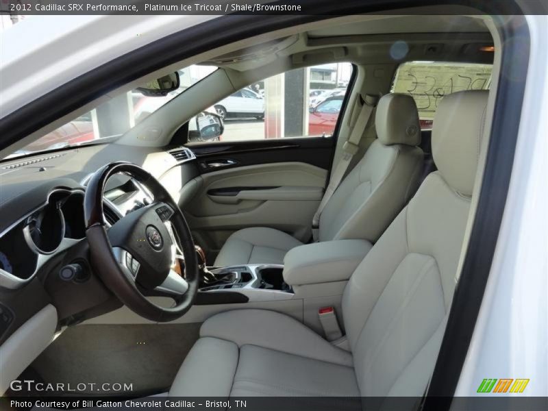 Platinum Ice Tricoat / Shale/Brownstone 2012 Cadillac SRX Performance