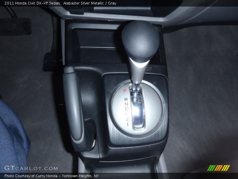 Alabaster Silver Metallic / Gray 2011 Honda Civic DX-VP Sedan