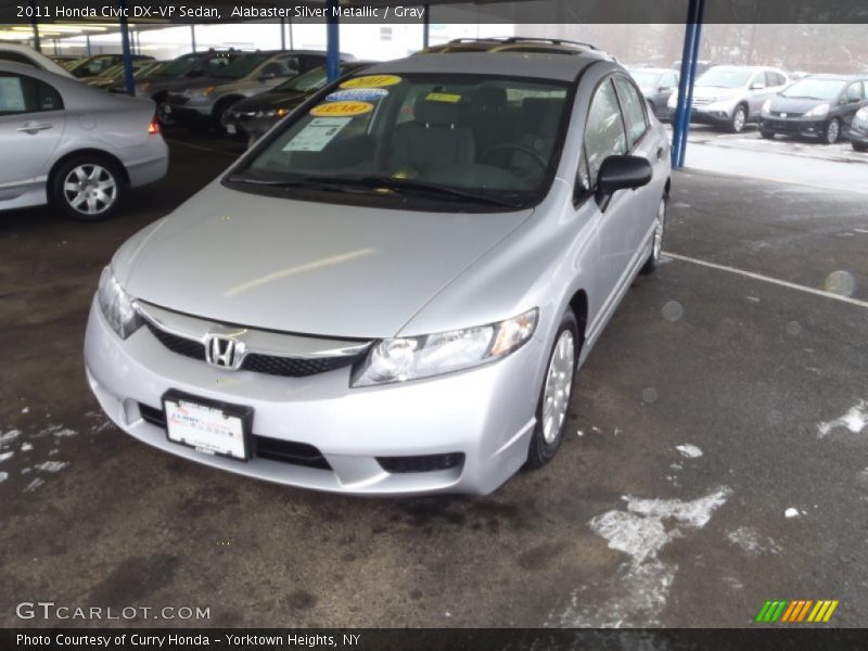 Alabaster Silver Metallic / Gray 2011 Honda Civic DX-VP Sedan