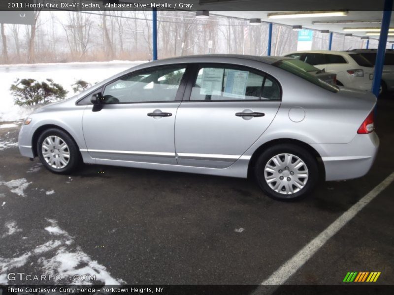 Alabaster Silver Metallic / Gray 2011 Honda Civic DX-VP Sedan