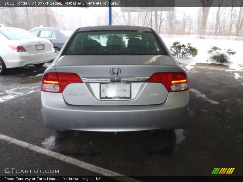Alabaster Silver Metallic / Gray 2011 Honda Civic DX-VP Sedan