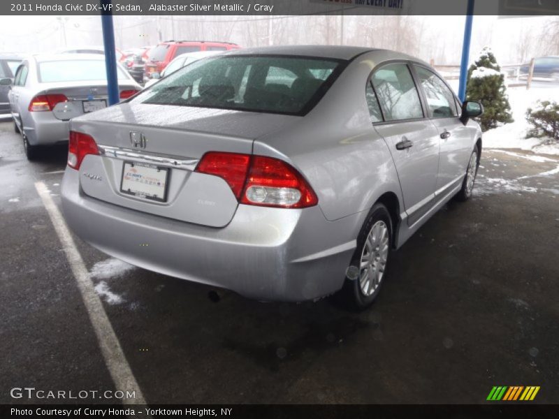 Alabaster Silver Metallic / Gray 2011 Honda Civic DX-VP Sedan
