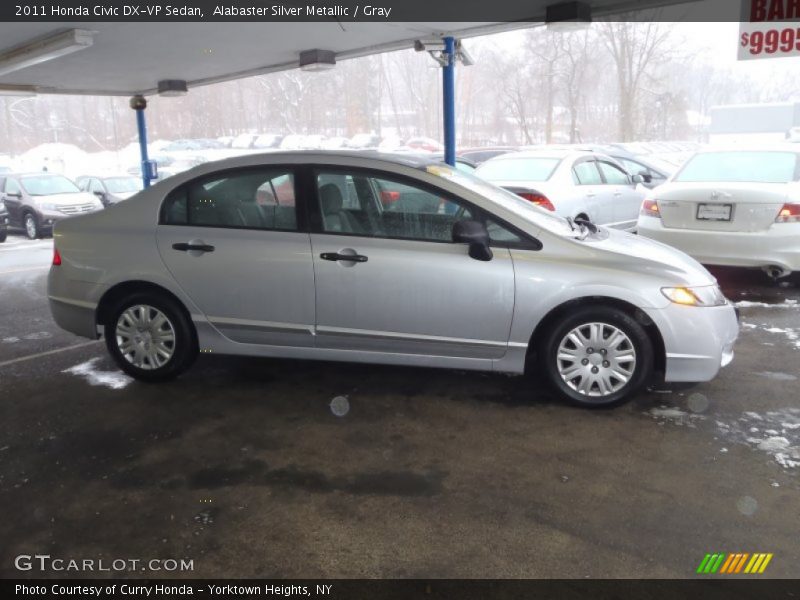 Alabaster Silver Metallic / Gray 2011 Honda Civic DX-VP Sedan