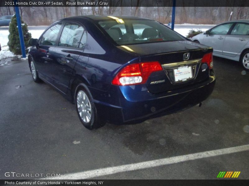 Royal Blue Pearl / Gray 2011 Honda Civic DX-VP Sedan