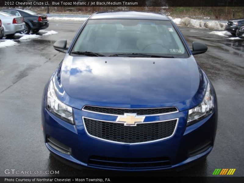 Blue Topaz Metallic / Jet Black/Medium Titanium 2012 Chevrolet Cruze LS