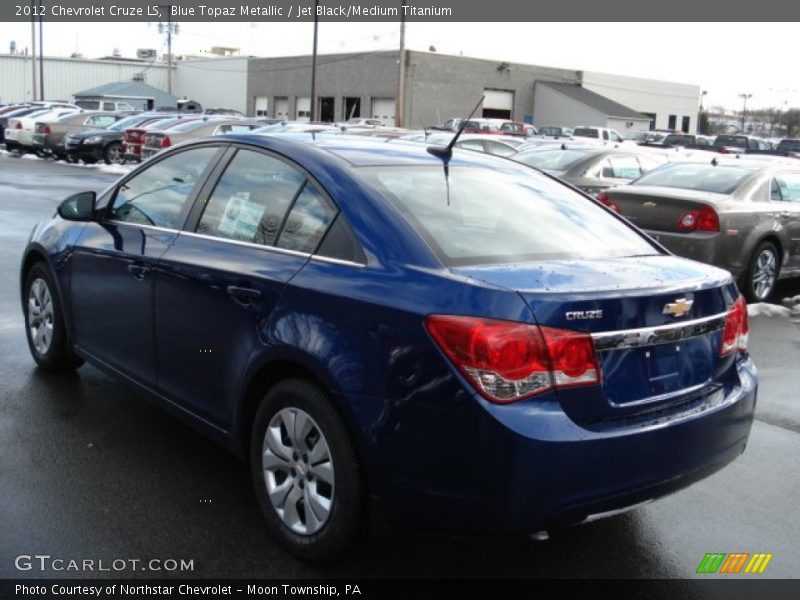 Blue Topaz Metallic / Jet Black/Medium Titanium 2012 Chevrolet Cruze LS