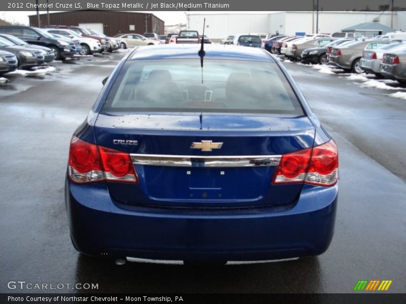 Blue Topaz Metallic / Jet Black/Medium Titanium 2012 Chevrolet Cruze LS