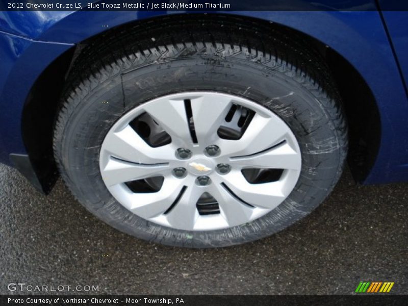 Blue Topaz Metallic / Jet Black/Medium Titanium 2012 Chevrolet Cruze LS