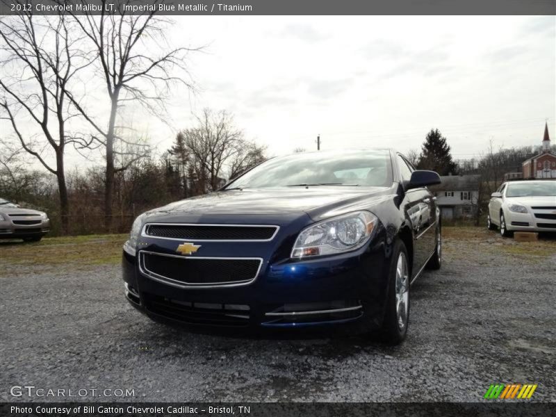 Imperial Blue Metallic / Titanium 2012 Chevrolet Malibu LT