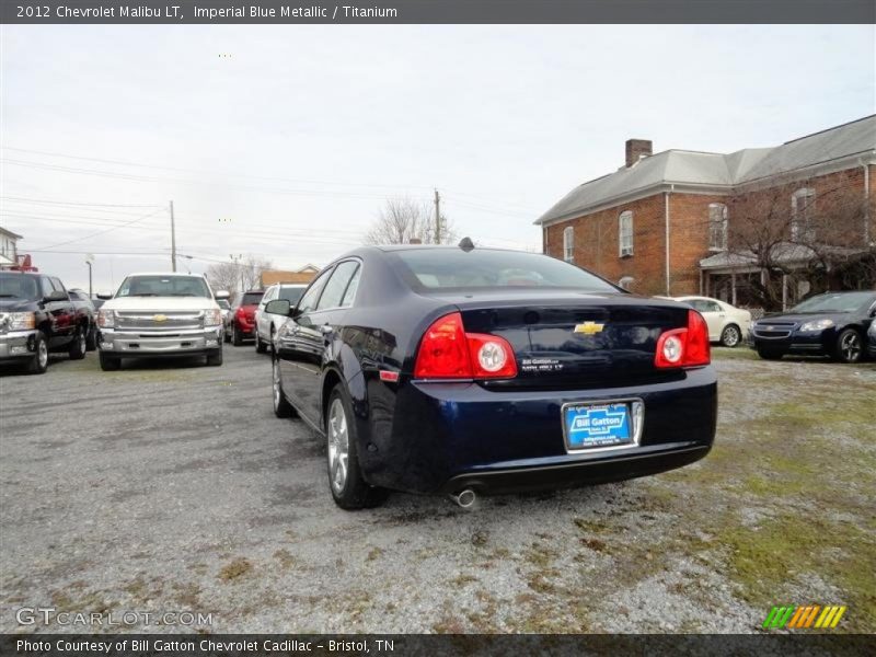 Imperial Blue Metallic / Titanium 2012 Chevrolet Malibu LT