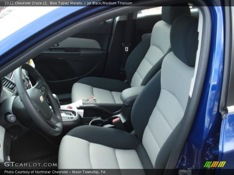 Blue Topaz Metallic / Jet Black/Medium Titanium 2012 Chevrolet Cruze LS