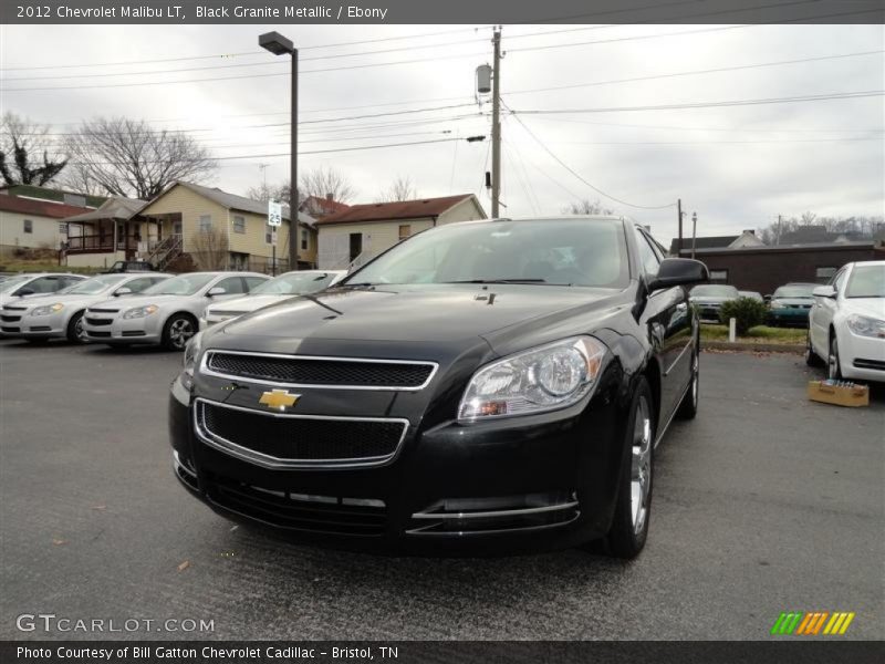 Black Granite Metallic / Ebony 2012 Chevrolet Malibu LT