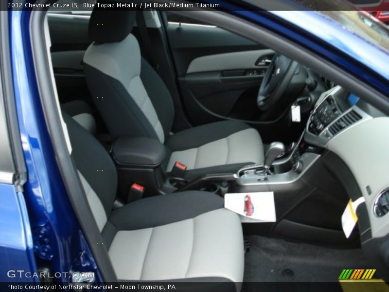 Blue Topaz Metallic / Jet Black/Medium Titanium 2012 Chevrolet Cruze LS