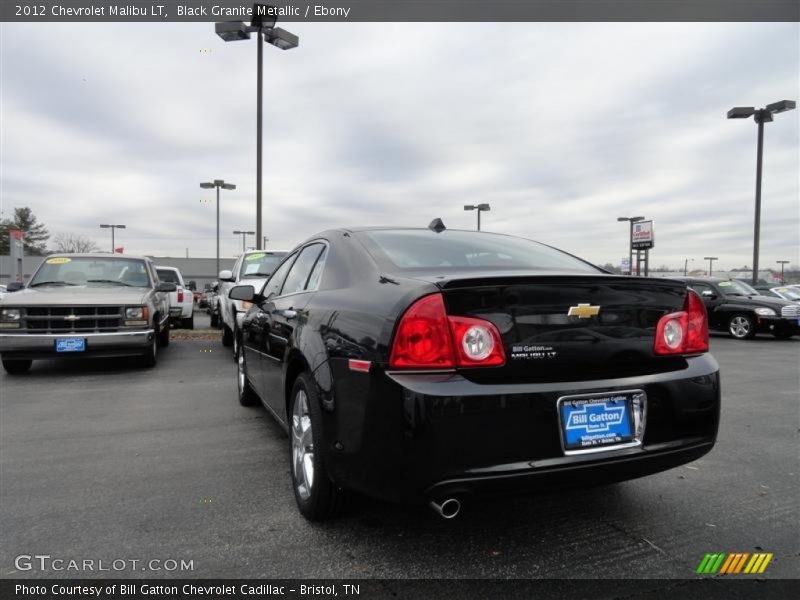 Black Granite Metallic / Ebony 2012 Chevrolet Malibu LT