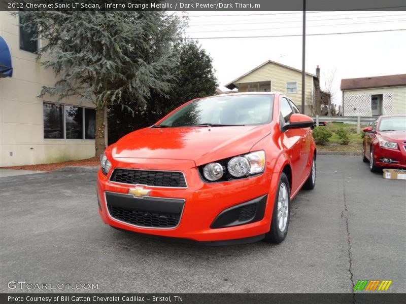  2012 Sonic LT Sedan Inferno Orange Metallic