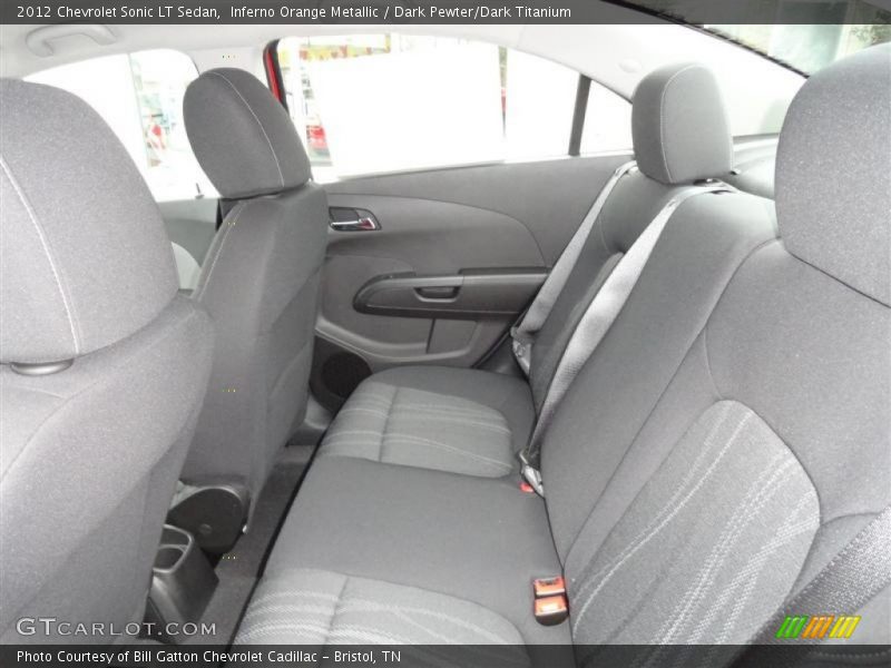 Inferno Orange Metallic / Dark Pewter/Dark Titanium 2012 Chevrolet Sonic LT Sedan