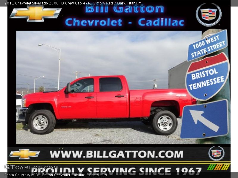 Victory Red / Dark Titanium 2011 Chevrolet Silverado 2500HD Crew Cab 4x4