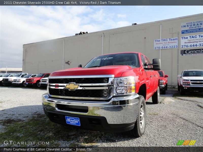 Victory Red / Dark Titanium 2011 Chevrolet Silverado 2500HD Crew Cab 4x4