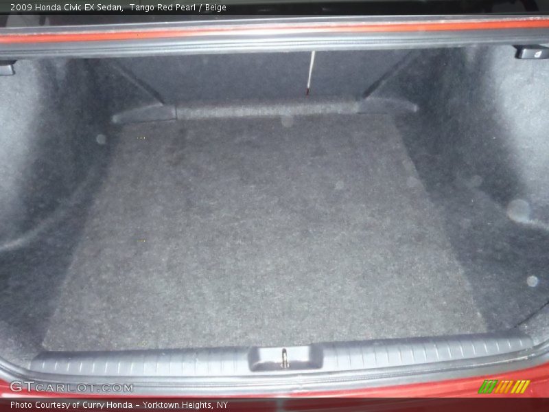 Tango Red Pearl / Beige 2009 Honda Civic EX Sedan