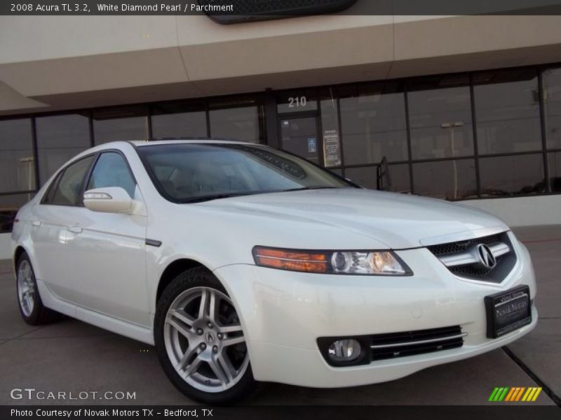 White Diamond Pearl / Parchment 2008 Acura TL 3.2