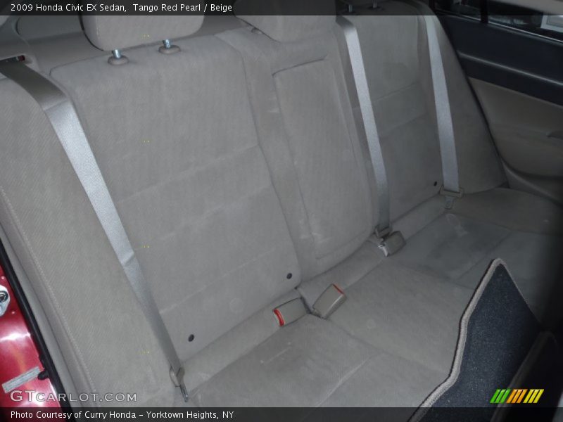 Tango Red Pearl / Beige 2009 Honda Civic EX Sedan
