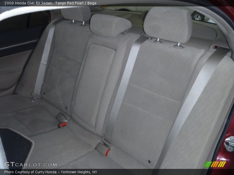 Tango Red Pearl / Beige 2009 Honda Civic EX Sedan