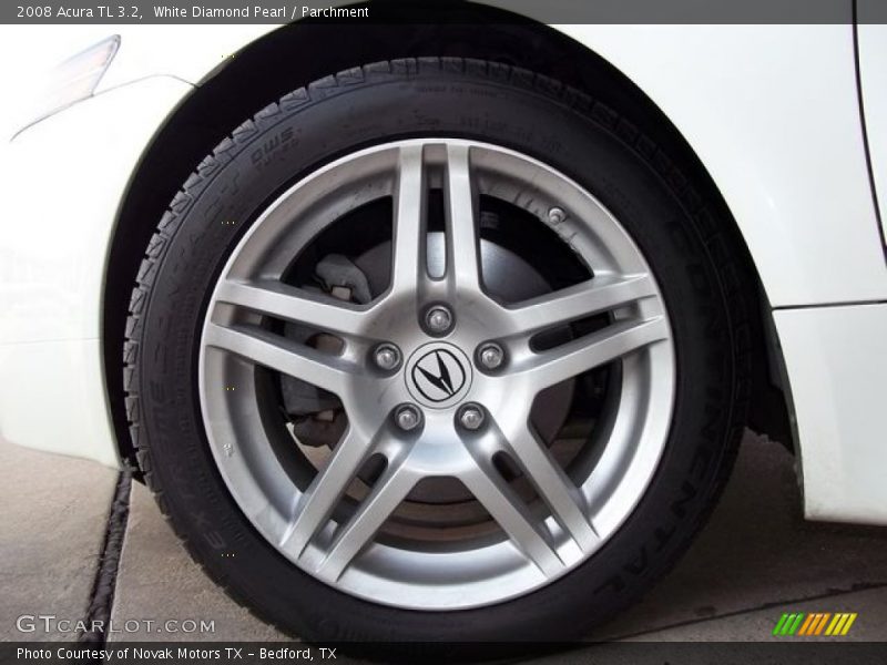 White Diamond Pearl / Parchment 2008 Acura TL 3.2