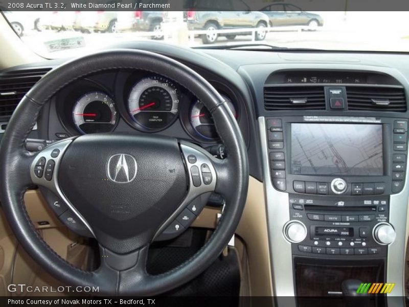 White Diamond Pearl / Parchment 2008 Acura TL 3.2