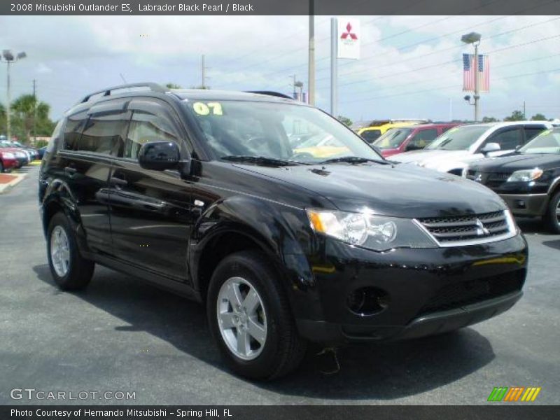 Labrador Black Pearl / Black 2008 Mitsubishi Outlander ES