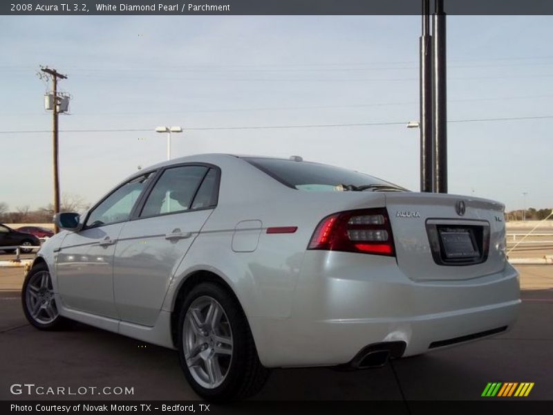 White Diamond Pearl / Parchment 2008 Acura TL 3.2
