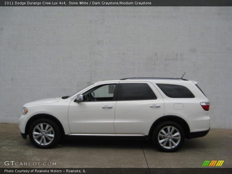 Stone White / Dark Graystone/Medium Graystone 2011 Dodge Durango Crew Lux 4x4