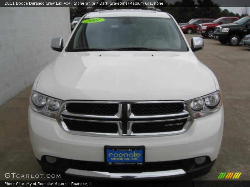 Stone White / Dark Graystone/Medium Graystone 2011 Dodge Durango Crew Lux 4x4