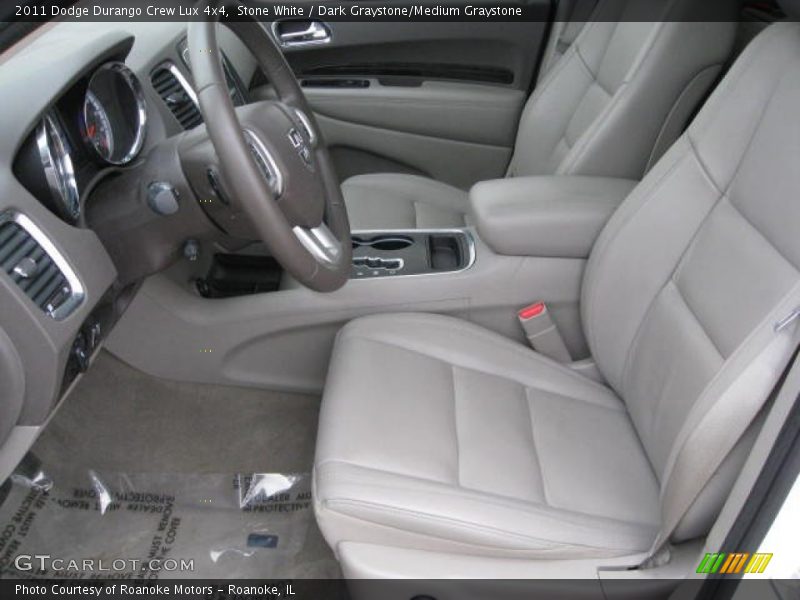 Stone White / Dark Graystone/Medium Graystone 2011 Dodge Durango Crew Lux 4x4